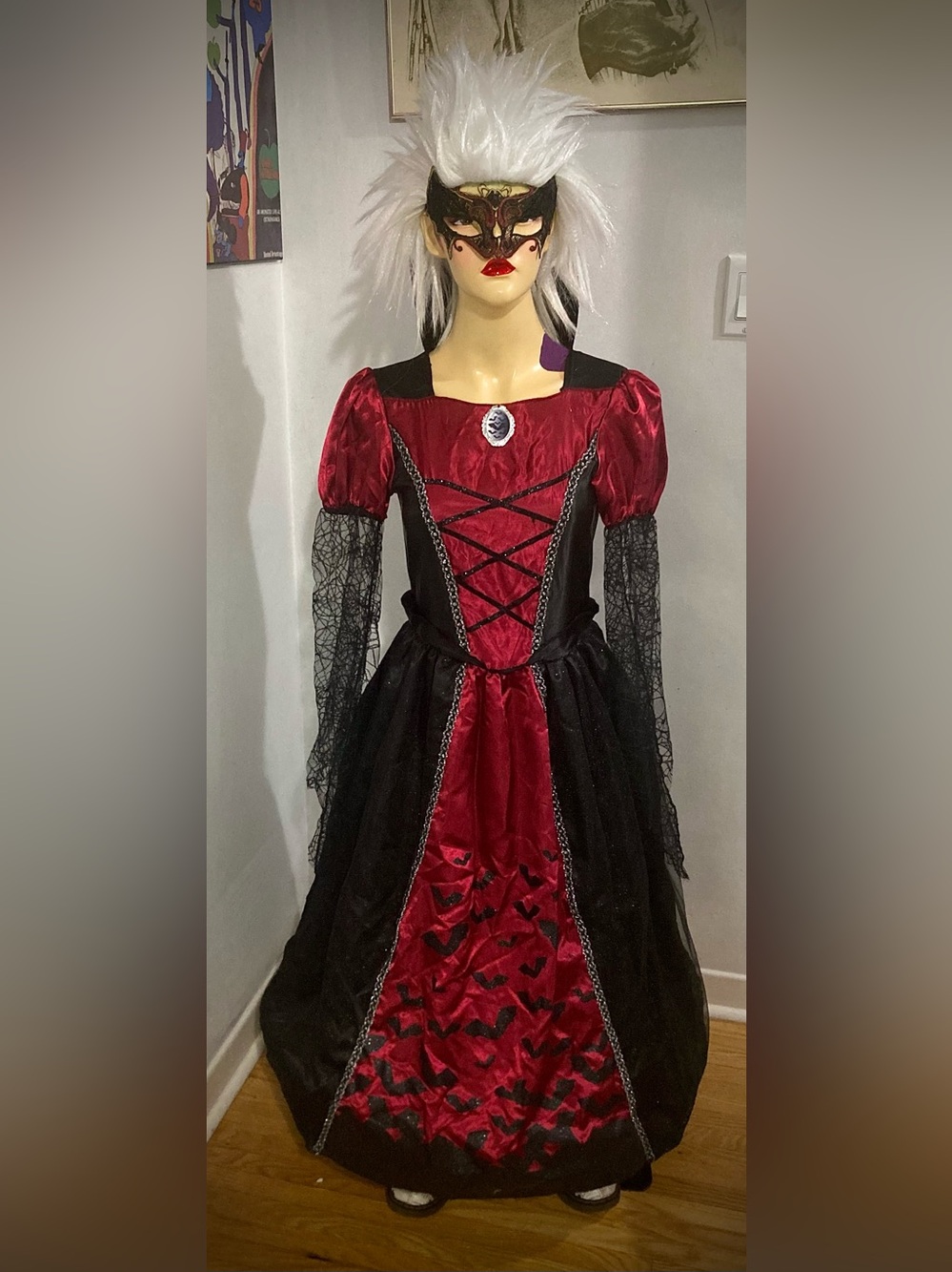 Punk Vampire 3pc Youth/Petites Halloween Costume
